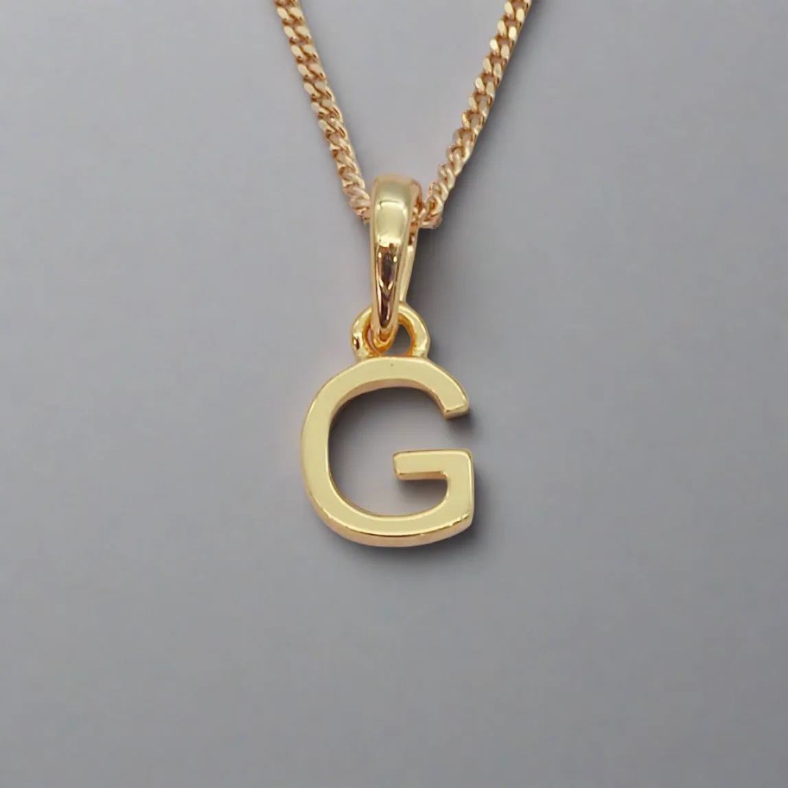 Gold Initial and August Peridot Birthstone Necklace