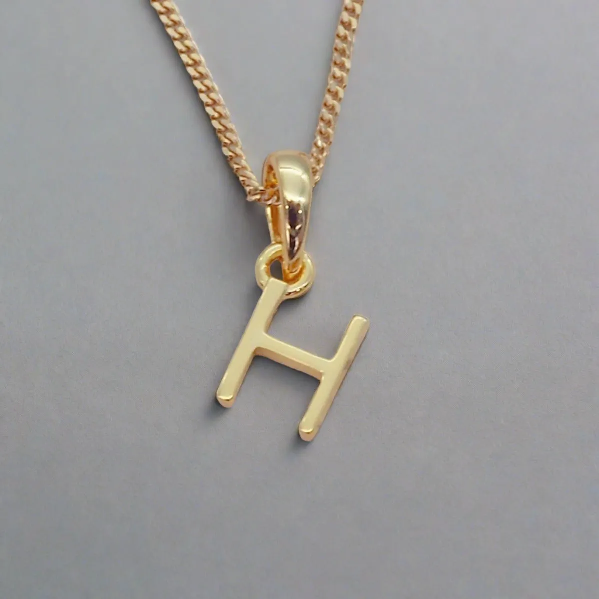 Gold Initial and August Peridot Birthstone Necklace