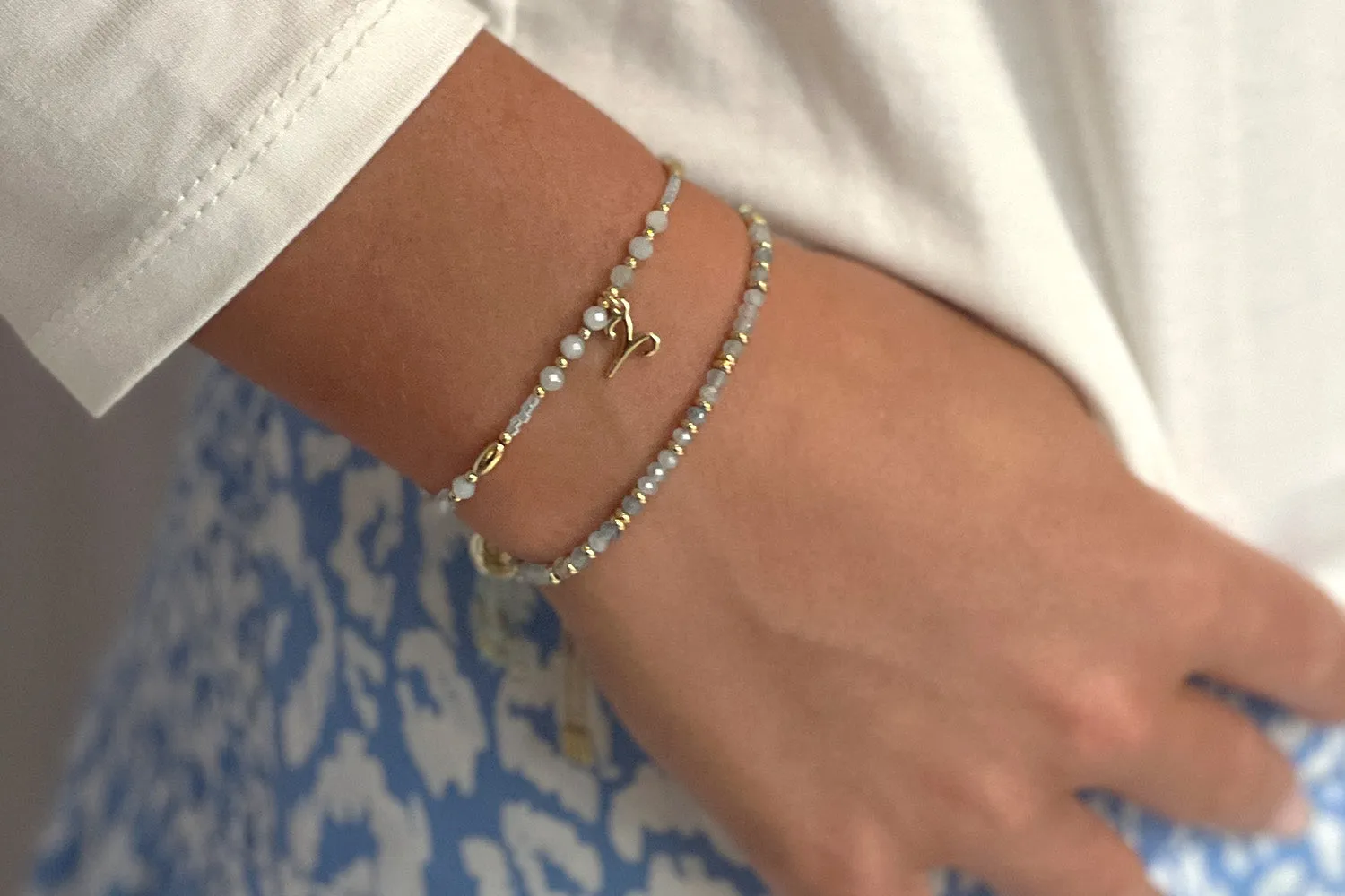 Harmony Aquamarine Gold Bracelet