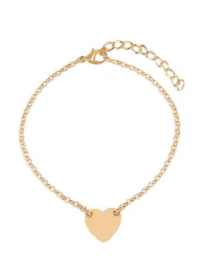 Heart Detail Chain Anklet