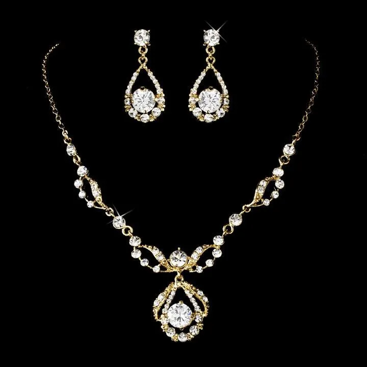 Hera Crystal Necklace Set