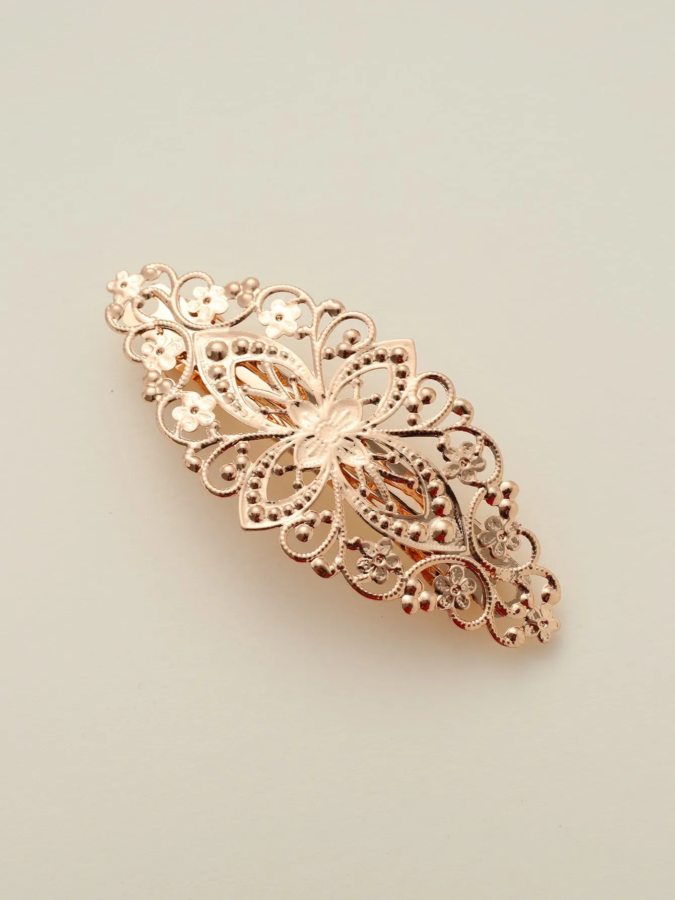 Hollow Out Flower Decor French Clip for Women Barrette Styling Hair Accessories