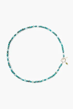 Indira Toggle Necklace Turquoise Mix