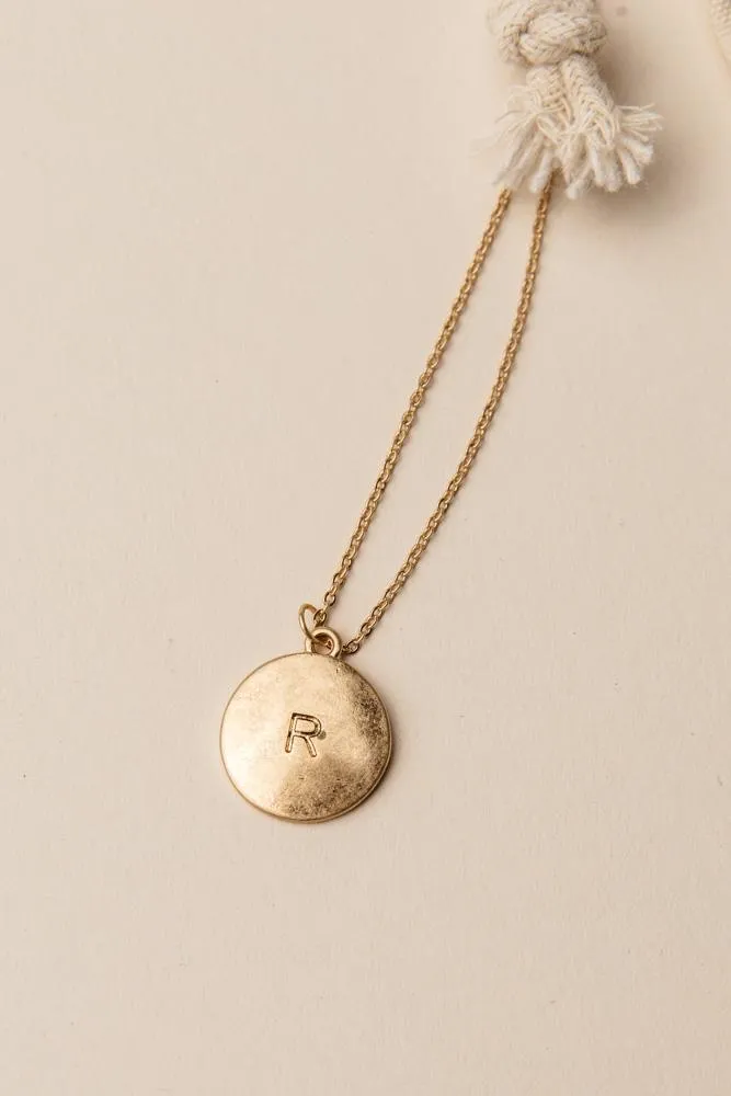 Initial Pendant Necklace