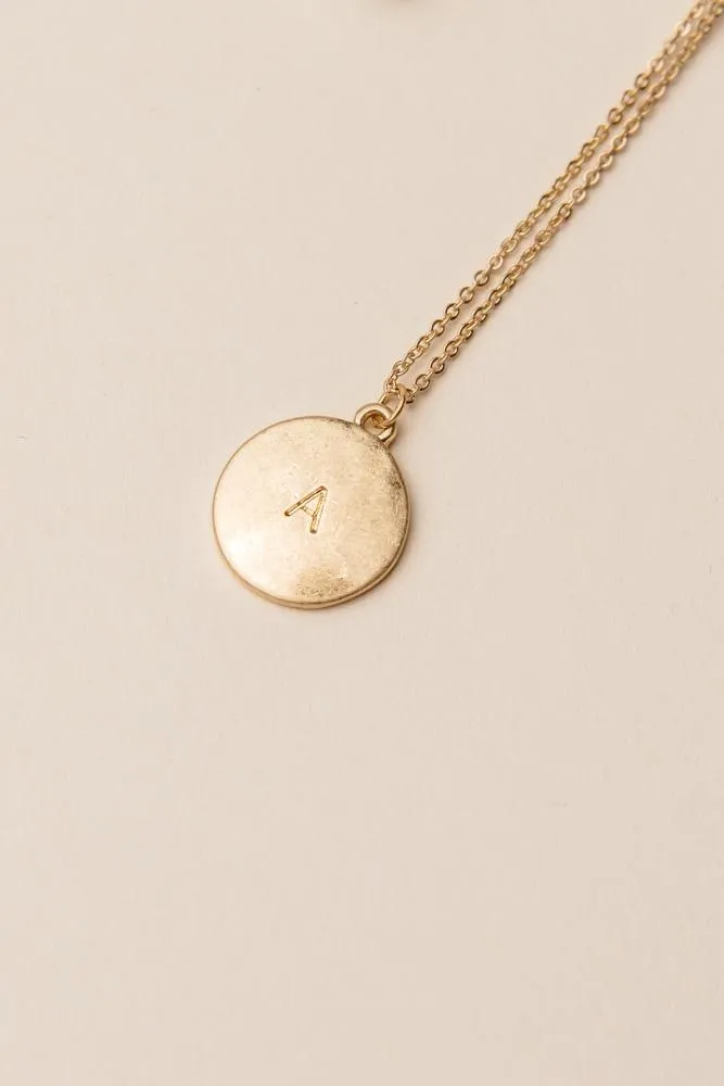 Initial Pendant Necklace