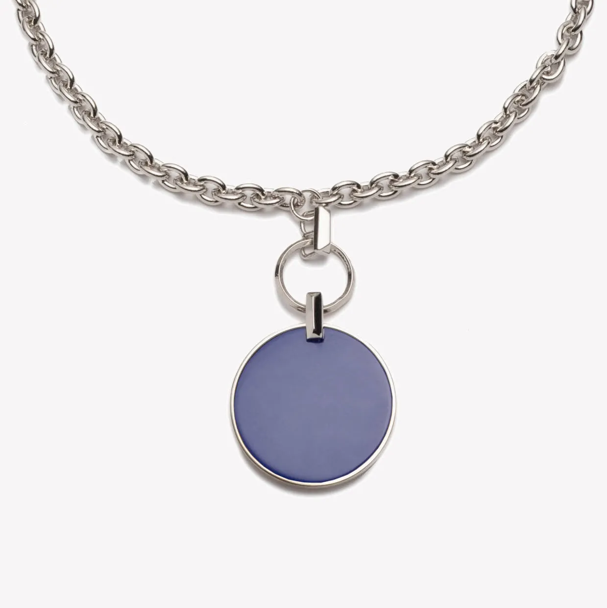 INLAID IOS PENDANT NECKLACE - LAPIS LAZULI