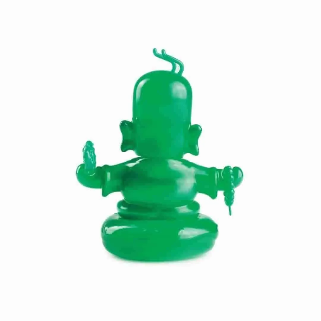 Jade Homer Buddha 3" Figure by Kidrobot - The Simpsons x IamRetro