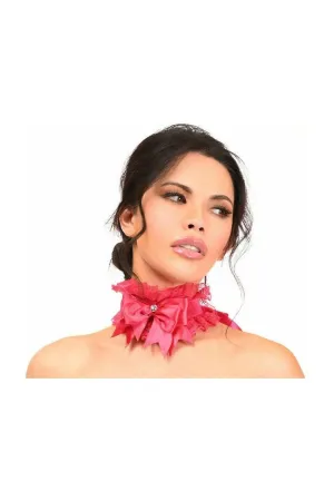 Kitten Collection Fuchsia/Fuchsia Lace Choker