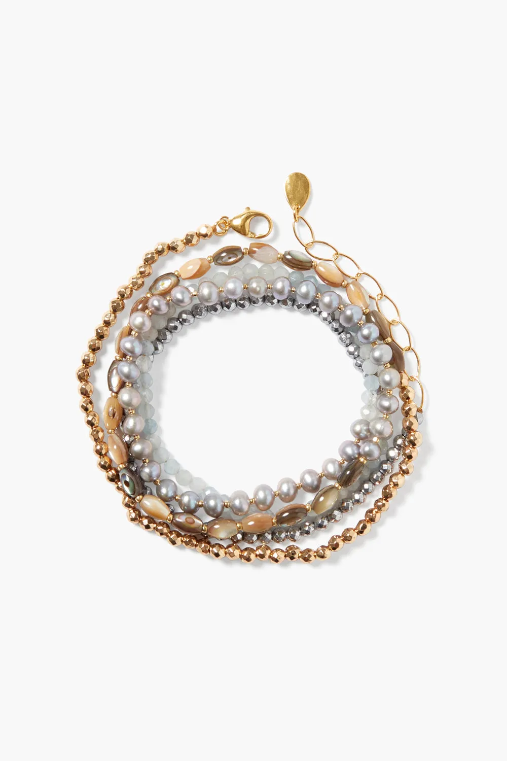 Laguna Naked Wrap Bracelet Gold Mix