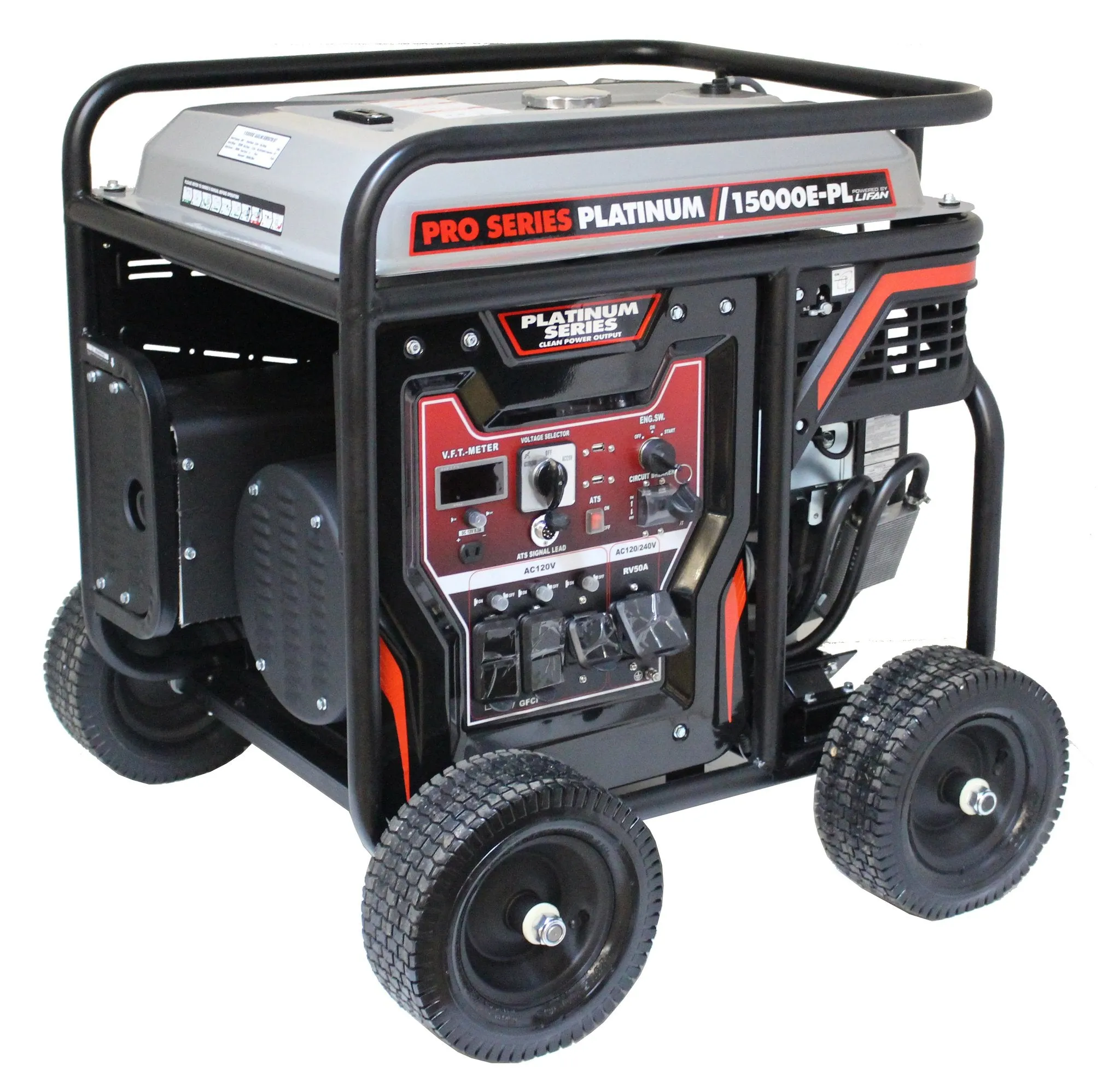 Lifan LF15000-EPL 14000W/15000W Gas Low THD Electric Start Generator New