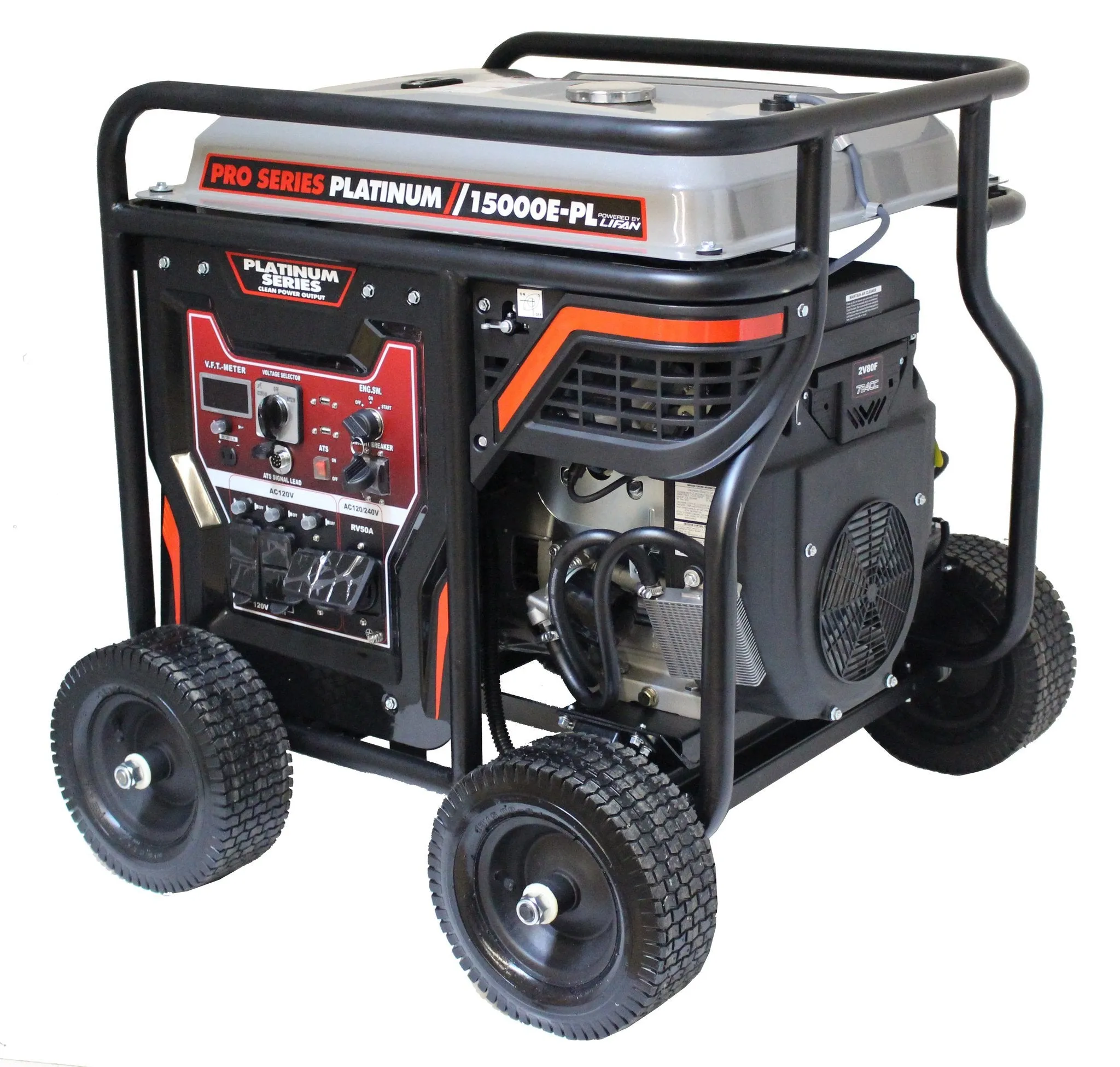 Lifan LF15000-EPL 14000W/15000W Gas Low THD Electric Start Generator New