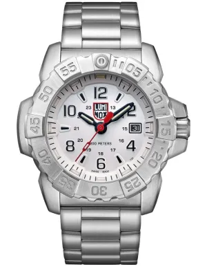 Luminox Navy Seal Steel Mens - Stainless Steel - Date - White - Bracelet - 200