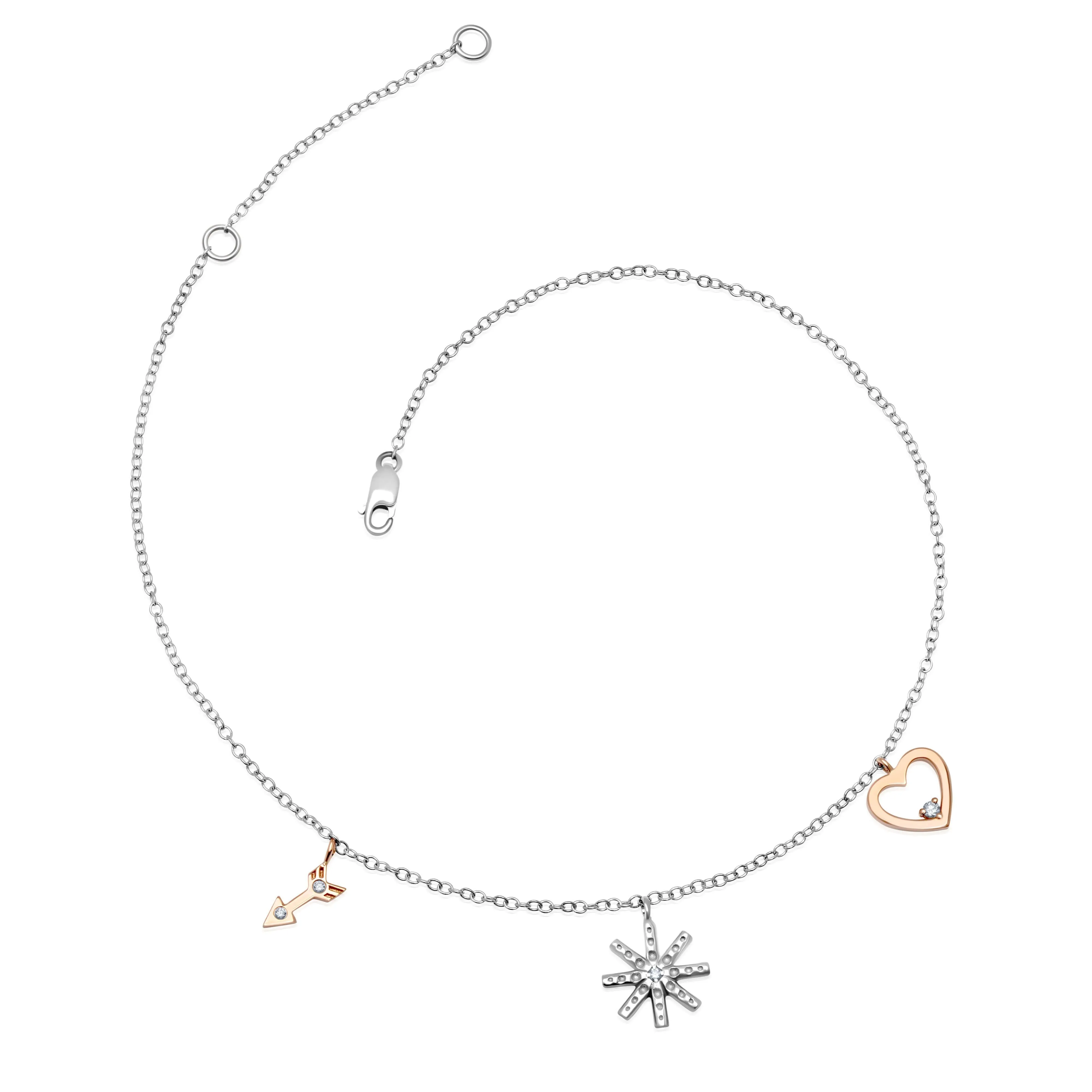 Mini Anklet - 3 Charm