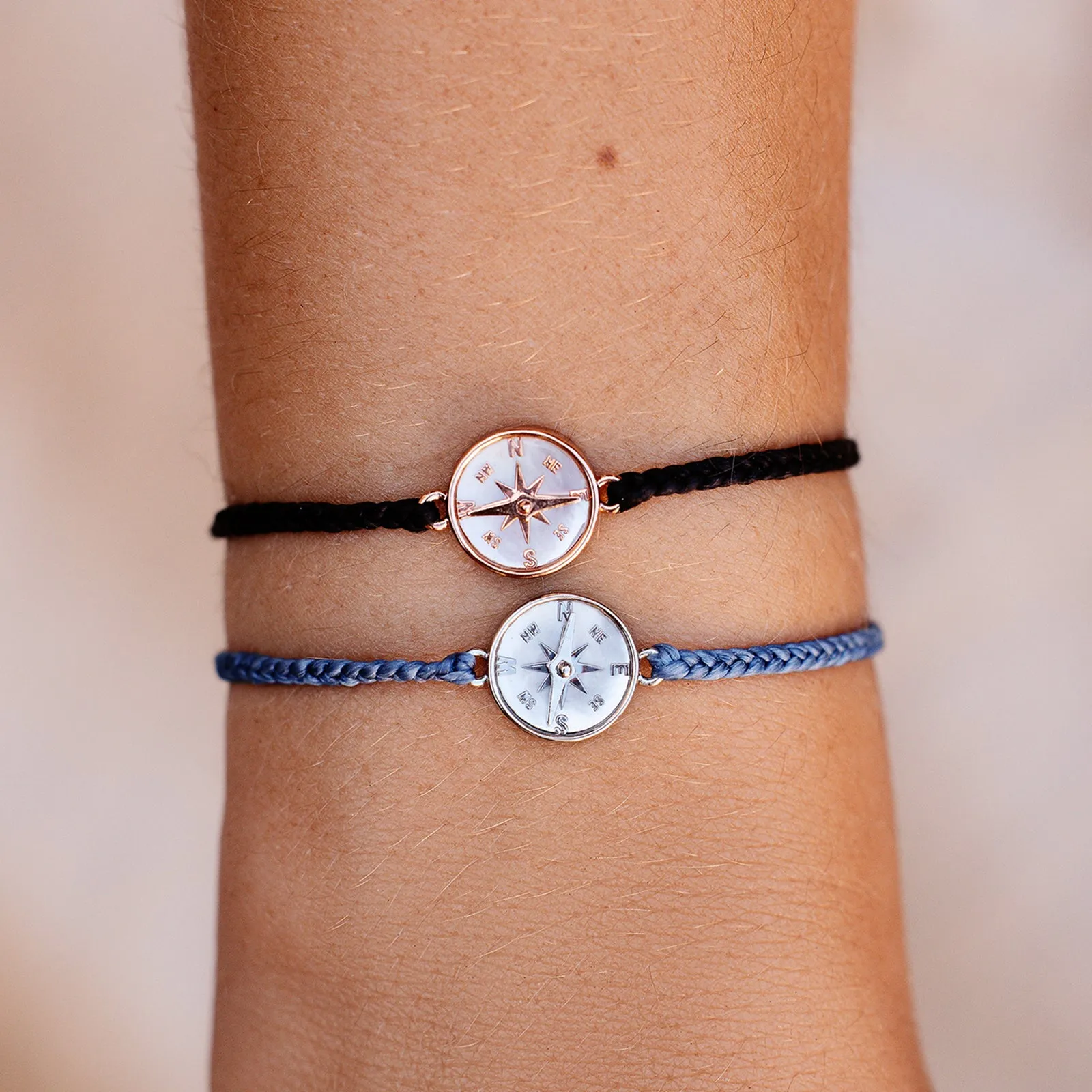 Mother of Pearl Compass Bracelet