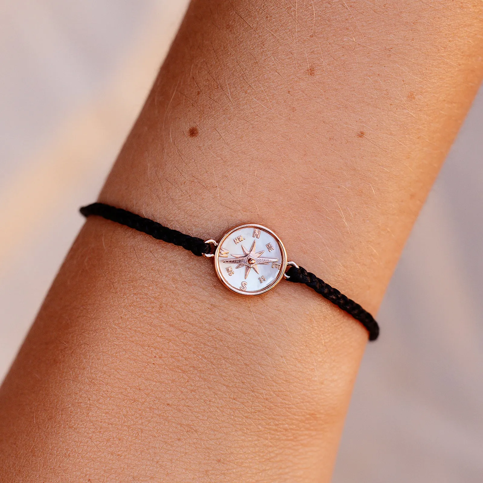 Mother of Pearl Compass Bracelet