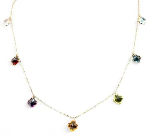 MULTI COLOR STONE NECKLACE