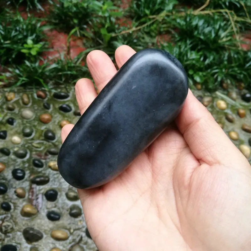 Natural Hetian Jade Rough Nephrite Raw (182g, 8.6X4X2.5cm)