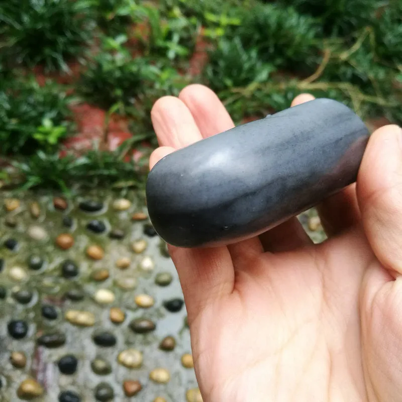 Natural Hetian Jade Rough Nephrite Raw (182g, 8.6X4X2.5cm)