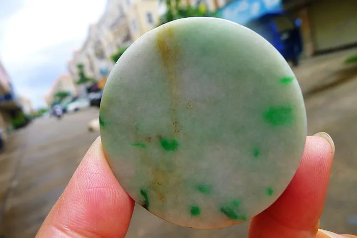 Natural Jade Rough Jadeite Raw (100g,4.8X4.8X1.6cm)