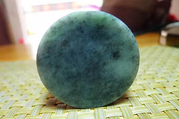 Natural Jade Rough Jadeite Raw (101g,4.8X4.8X1.6cm)