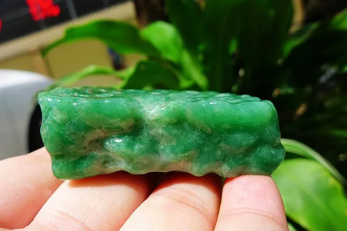 Natural Jade Rough Jadeite Raw (108g,7X5.2X1.8cm)