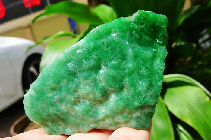 Natural Jade Rough Jadeite Raw (108g,7X5.2X1.8cm)