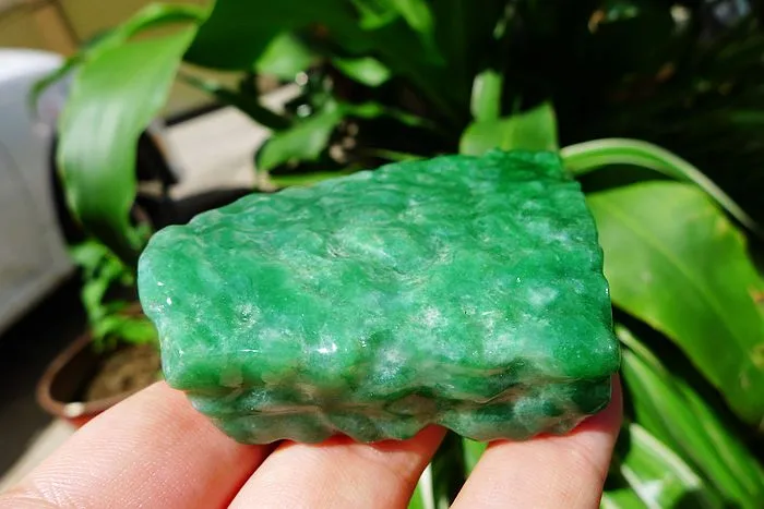 Natural Jade Rough Jadeite Raw (108g,7X5.2X1.8cm)