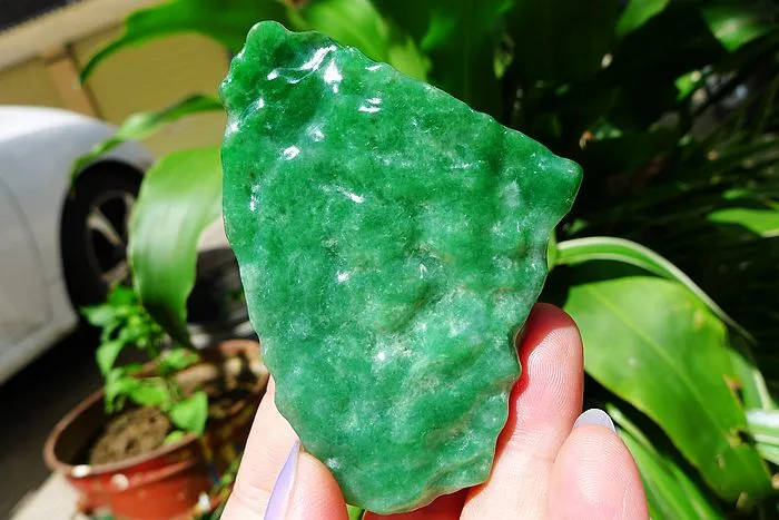 Natural Jade Rough Jadeite Raw (108g,7X5.2X1.8cm)