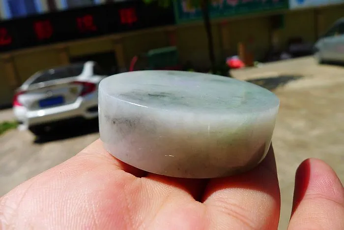 Natural Jade Rough Jadeite Raw (116g,5.2X1.55cm)