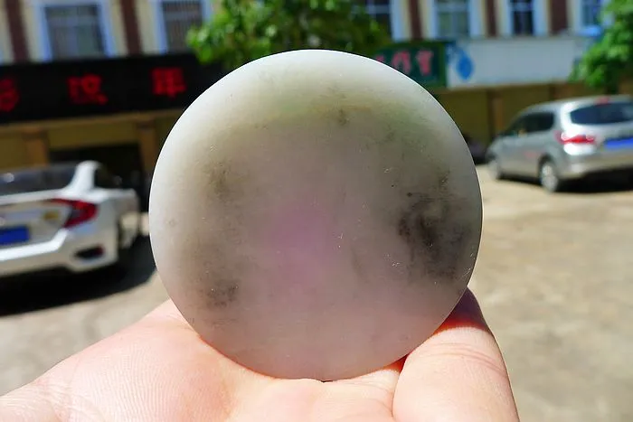 Natural Jade Rough Jadeite Raw (116g,5.2X1.55cm)