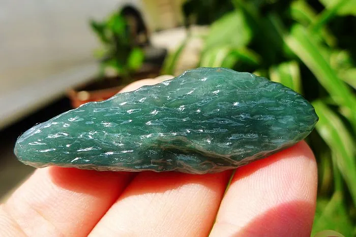 Natural Jade Rough Jadeite Raw (12g,4.9X1.7X0.8cm)