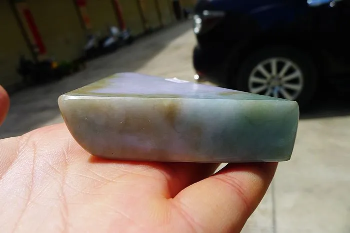 Natural Jade Rough Jadeite Raw (160g,8.4X6.2X1.8cm)