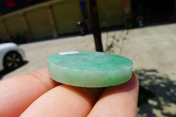 Natural Jade Rough Jadeite Raw (27g,4X4X0.65cm)