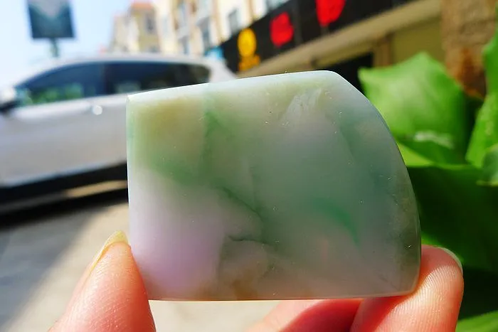 Natural Jade Rough Jadeite Raw (29g,4.5X3.4X0.65cm)