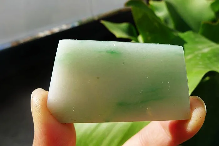 Natural Jade Rough Jadeite Raw (34g,5.7X3.3X0.65cm)