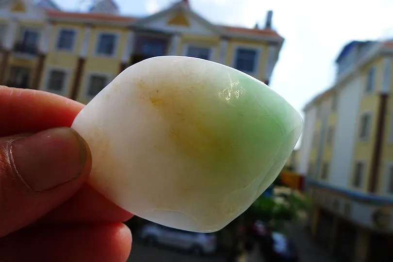 Natural Jade Rough Jadeite Raw (38g,5.2X3.6X1.6cm)