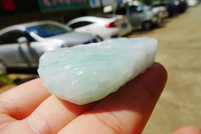 Natural Jade Rough Jadeite Raw (48g,4.9X3.6X1.25cm)