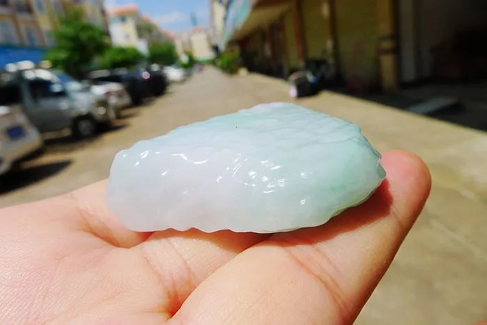 Natural Jade Rough Jadeite Raw (48g,4.9X3.6X1.25cm)