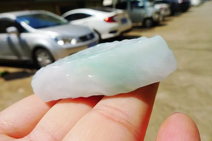 Natural Jade Rough Jadeite Raw (48g,4.9X3.6X1.25cm)