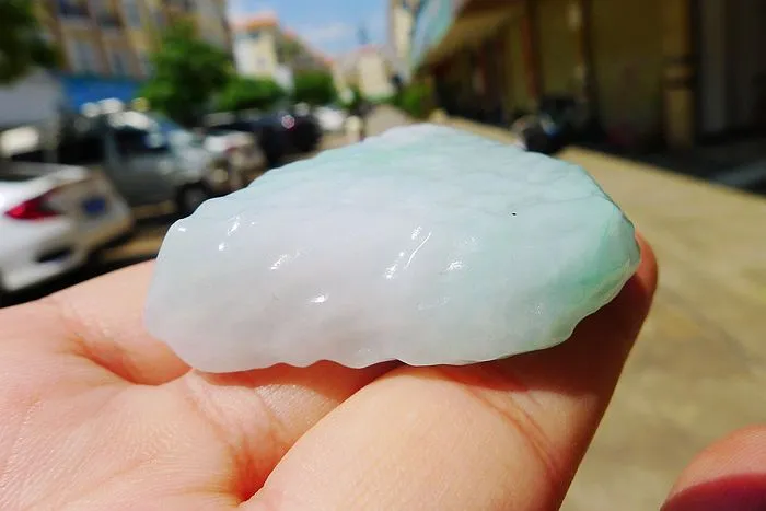 Natural Jade Rough Jadeite Raw (48g,4.9X3.6X1.25cm)