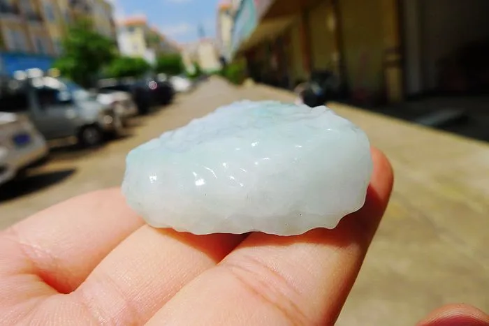 Natural Jade Rough Jadeite Raw (48g,4.9X3.6X1.25cm)