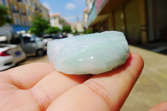 Natural Jade Rough Jadeite Raw (48g,4.9X3.6X1.25cm)