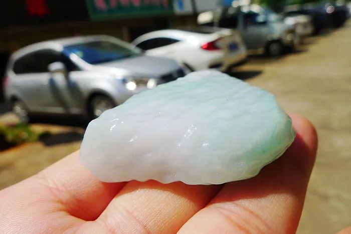 Natural Jade Rough Jadeite Raw (48g,4.9X3.6X1.25cm)