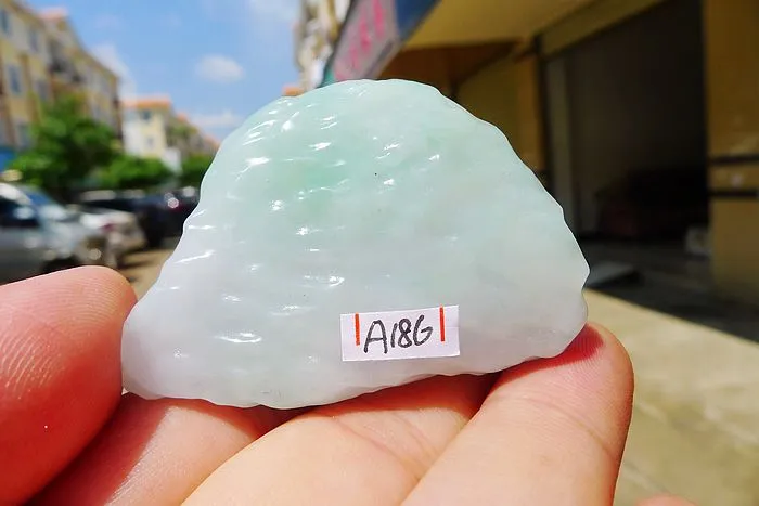 Natural Jade Rough Jadeite Raw (48g,4.9X3.6X1.25cm)