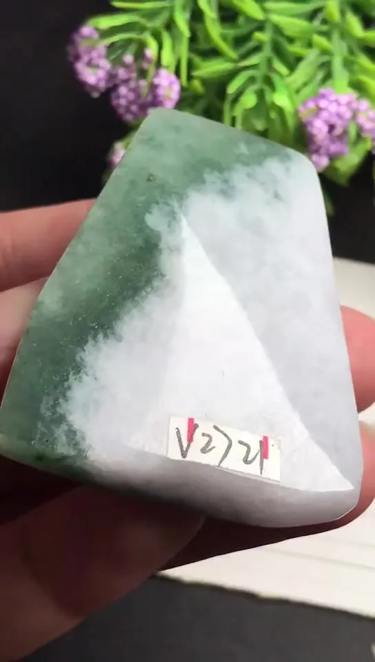 Natural Jade Rough Jadeite Raw (48g,5.1x3.9x1.2cm)-V2721