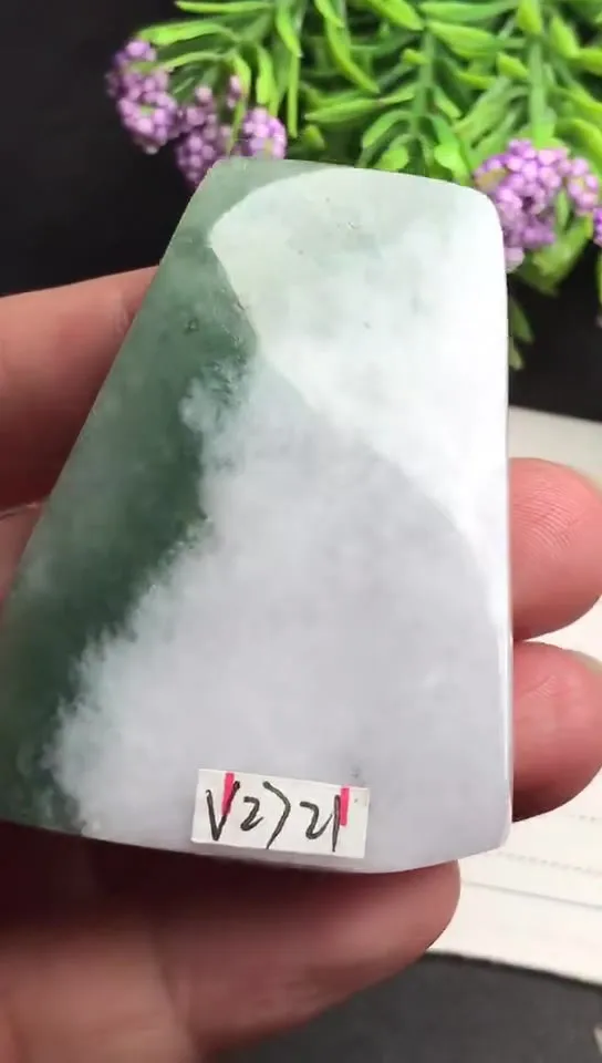 Natural Jade Rough Jadeite Raw (48g,5.1x3.9x1.2cm)-V2721