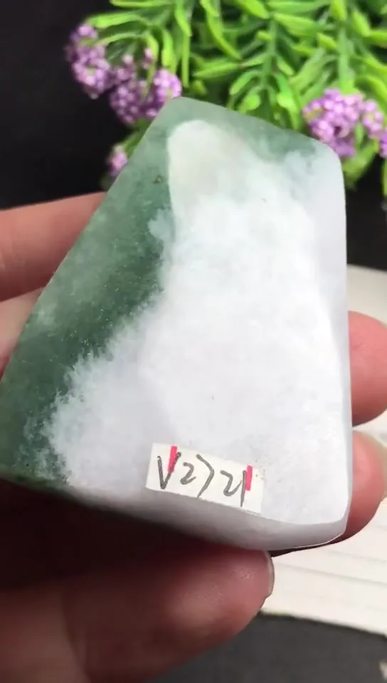 Natural Jade Rough Jadeite Raw (48g,5.1x3.9x1.2cm)-V2721