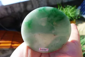 Natural Jade Rough Jadeite Raw (49g,5.6X5.6X0.55cm)