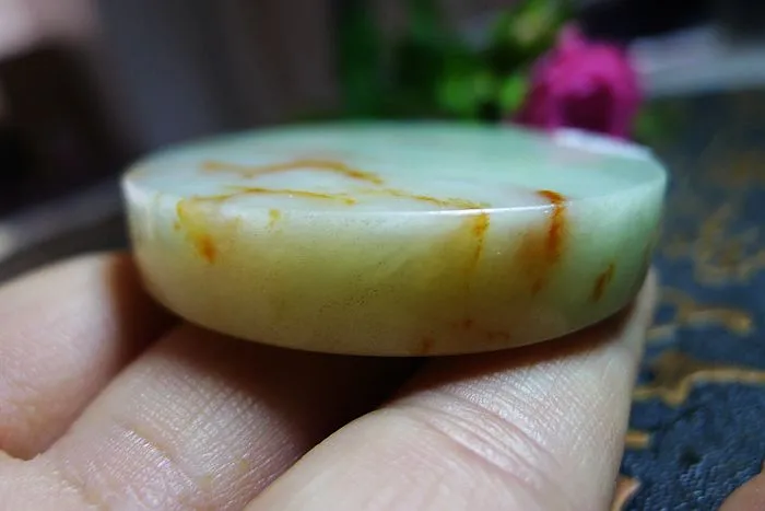 Natural Jade Rough Jadeite Raw (79g,5.3X5.3X1.05cm)