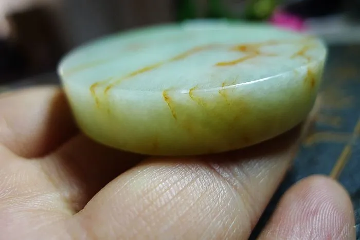 Natural Jade Rough Jadeite Raw (79g,5.3X5.3X1.05cm)